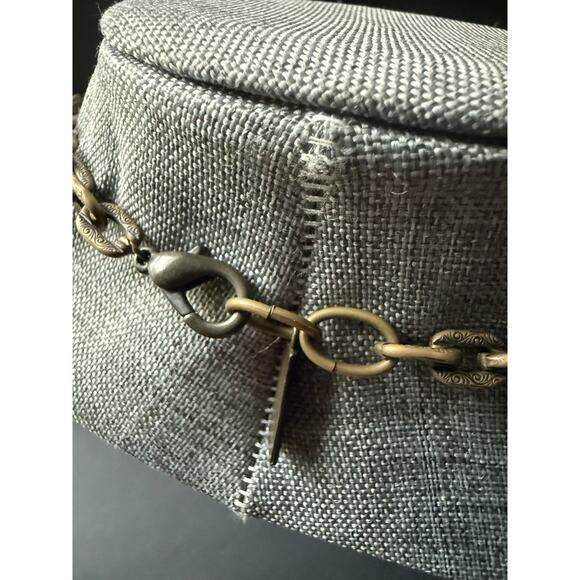 Jan Michael Necklace Bronze Tone Pendant Chain Locket Festival 28” Art To Wear - Picture 5 of 8